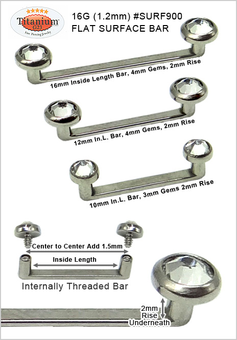 SURF900 Double Gem Flat Surface Bar MAIN