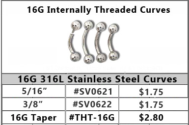 SV0621 16G Internally Threaded Curves MAIN