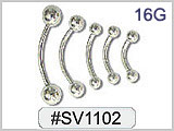 SV1102, 16G Curved Barbells THUMBNAIL