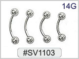 SV1103, 14G Curved Barbells THUMBNAIL