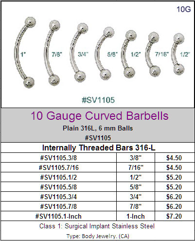 barbell sizes