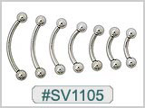 SV1105, 10G Curved Barbells THUMBNAIL