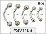 SV1106, 8G Curved Barbells THUMBNAIL