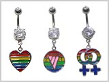 SV5621, Pride 14 Gauge Navel Curves THUMBNAIL