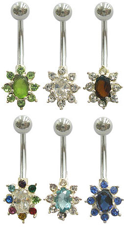SV7130 Gem Cluster Silver Setting MAIN