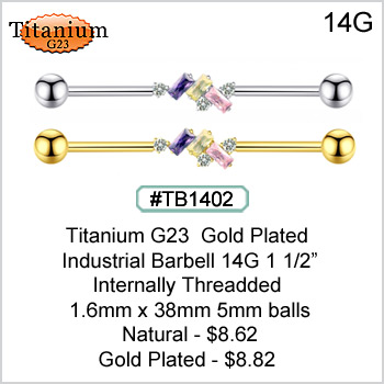 TB1402 Titanium Industrial Gem Bars MAIN