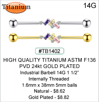 TB1402 Titanium ASTM F136 Industrial Gem Bars MAIN