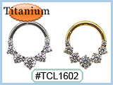 TCL1602 7-Gem Titanium ASTM F136 Clickers THUMBNAIL