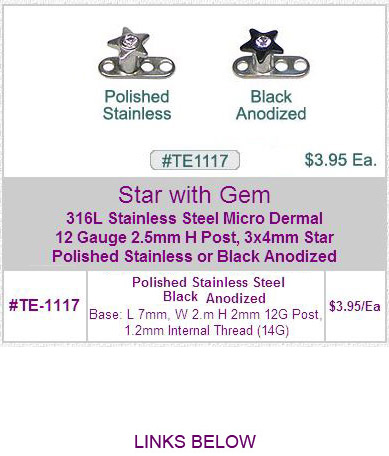 TE1117, S/S Gem Star Micro Dermal MAIN