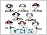TE1156, Round 5mm Gem Micro Dermal THUMBNAIL