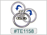 TE1158,TE1159, Gem Dermal Spinning Hoop THUMBNAIL