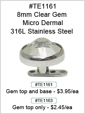 TE1161, Round 8mm Gem Micro Dermal MAIN