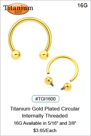 TGI1600 Titanium Gold Plated Circular MAIN