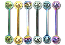 TSB0400 Titanium Coated Barbells THUMBNAIL