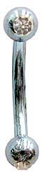 TSV0500 16G 2 Gem Titanium Color Eyebrow MAIN