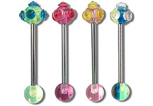 UVB0100 Knobby UV Ball Barbell THUMBNAIL