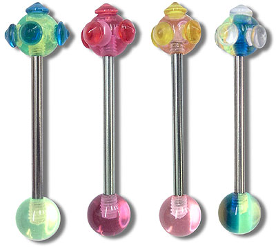 UVB0100 Knobby UV Ball Barbell MAIN
