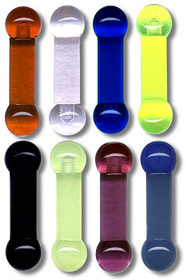 UVB1030 2 Gauge Acrylic Barbells MAIN