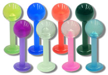 UVL0110 UV Ball Labret 14 Gauge 3/8" THUMBNAIL