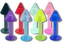 UVL0111 UV Spike Labret 14 Gauge 5/16" THUMBNAIL