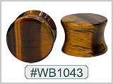 WB1043, Tiger Eye Ear Plugs THUMBNAIL