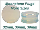 WB1054, Moonstone Ear Plugs THUMBNAIL