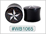 WB1065, Glitter Nautical Star Horn Plugs THUMBNAIL