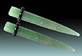 WB1132 Ear Taper Stone Adventurine Pair THUMBNAIL