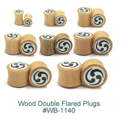 WB1140 Wood Plugs Tri-swirl MAIN