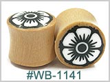 WB1141 Wood Plugs Flower Insert THUMBNAIL