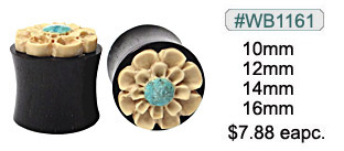WB1161, Blue Center Flower Plug MAIN