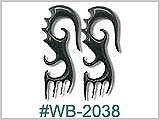 WB2038 Hand Carved Ear Designs THUMBNAIL