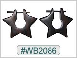 WB2086 Wood Earrings - Pair THUMBNAIL