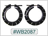 WB2087 Wood Earrings - Pair THUMBNAIL
