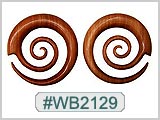 Wood Spirals for Ear Piercing THUMBNAIL