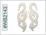 WB2143 Carved Bone Ear Style THUMBNAIL