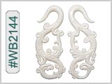 WB2144 Carved Bone Ear Style THUMBNAIL