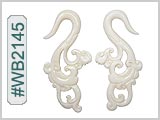WB2145 Carved Bone Ear Style THUMBNAIL