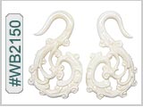 WB2150 Carved Bone Ear Style THUMBNAIL