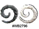 WB2796 "Faux" Carved Dragon Ear Spiral THUMBNAIL