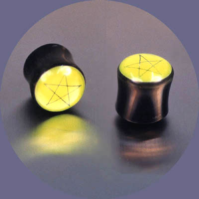 WB3941 Yellow Star Logo Plug Pair MAIN