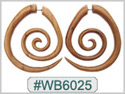 #WB6025 -  Wooden Tribal Earring THUMBNAIL