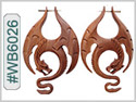 #WB6026 - Wooden Tribal Earring THUMBNAIL