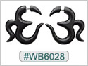 #WB6028 - Wooden Tribal Earring THUMBNAIL