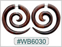 #WB6030 - Wooden Tribal Earring THUMBNAIL