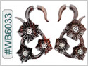 #WB6033 -  Wooden Tribal Earring THUMBNAIL