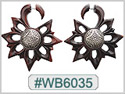 #WB6035 -  Wooden Tribal Earring THUMBNAIL