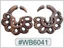 #WB6041 -  Narra Wood Tribal Earring THUMBNAIL