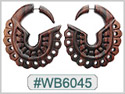 #WB6045 - Narra Wood Tribal Earring THUMBNAIL