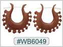 #WB6049 -  Wooden Tribal Earring THUMBNAIL